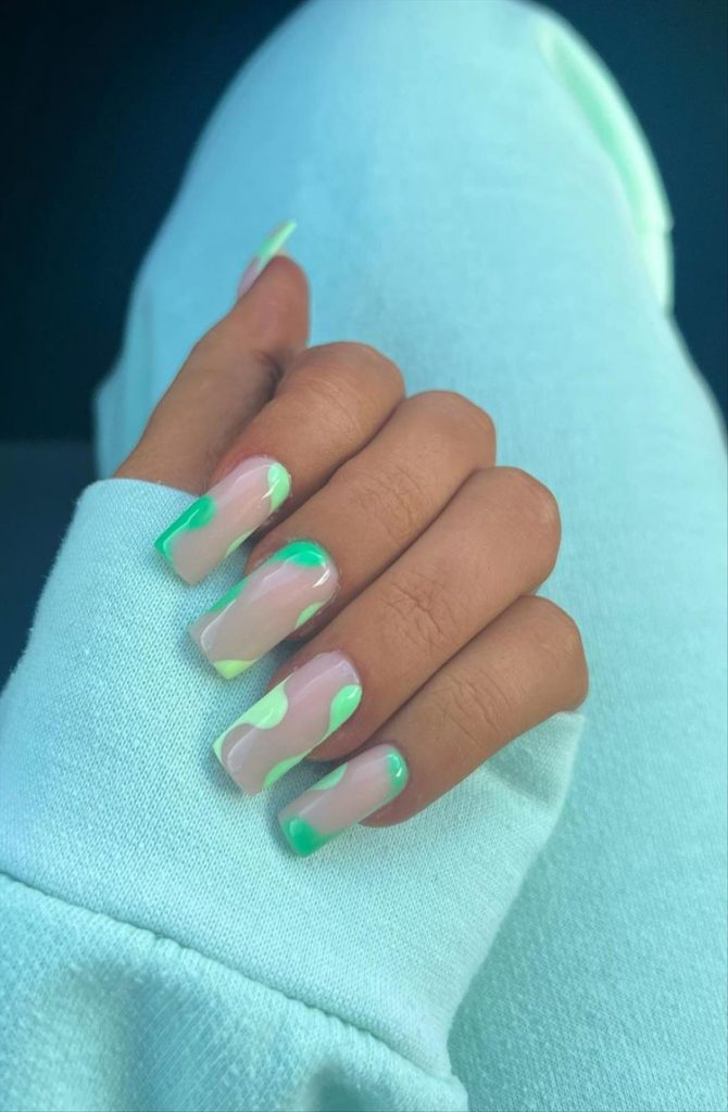 52 Perfect green nail ideas for your next manicures inspiration 2022