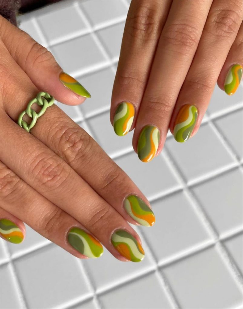 52 Perfect green nail ideas for your next manicures inspiration 2022