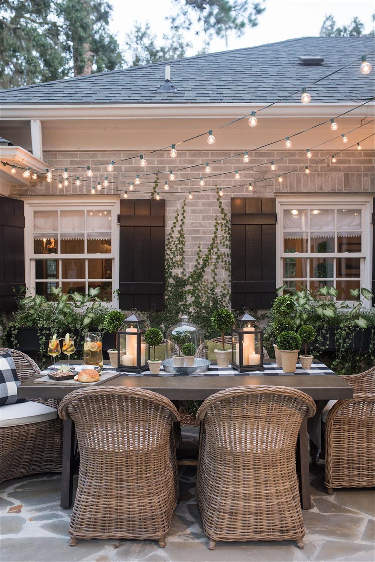 Inspiring patio lights string ideas for any backyard