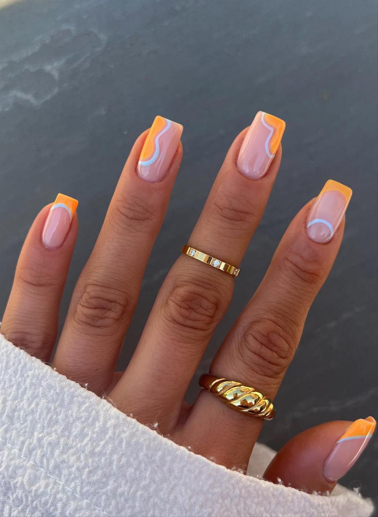 Best & Simple short coffin nails ideas for Summer manicures inspo