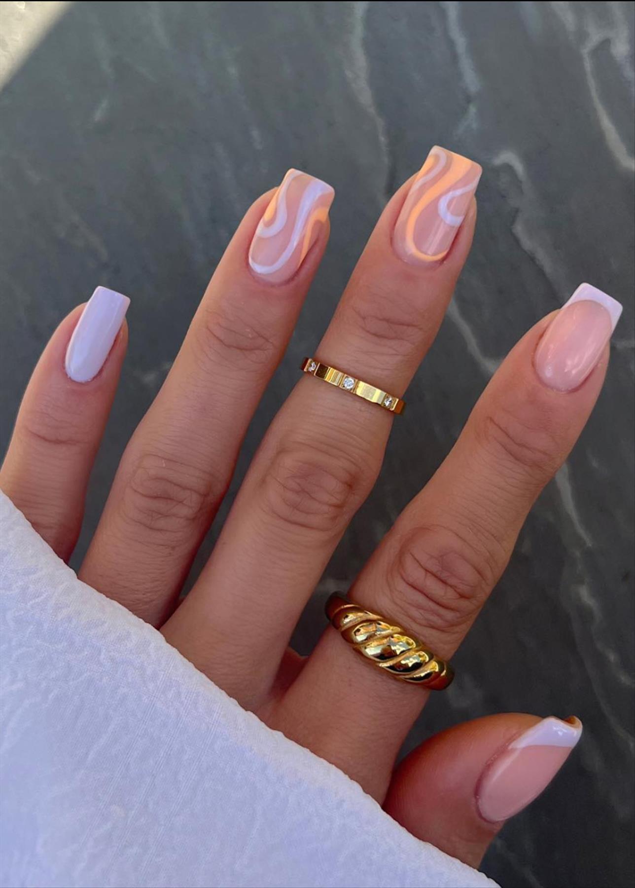 Best & Simple short coffin nails ideas for Summer manicures inspo