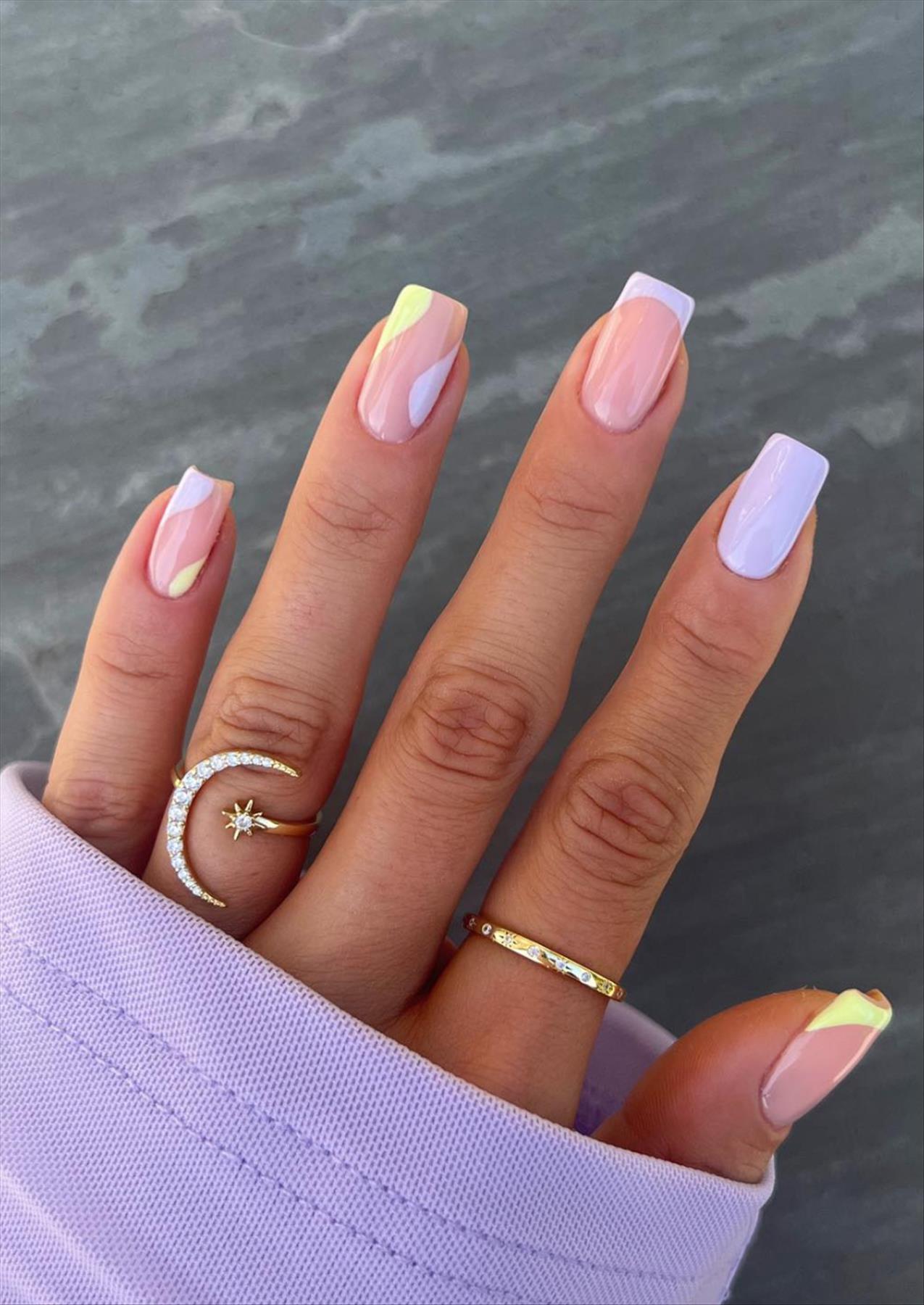 Best & Simple short coffin nails ideas for Summer manicures inspo