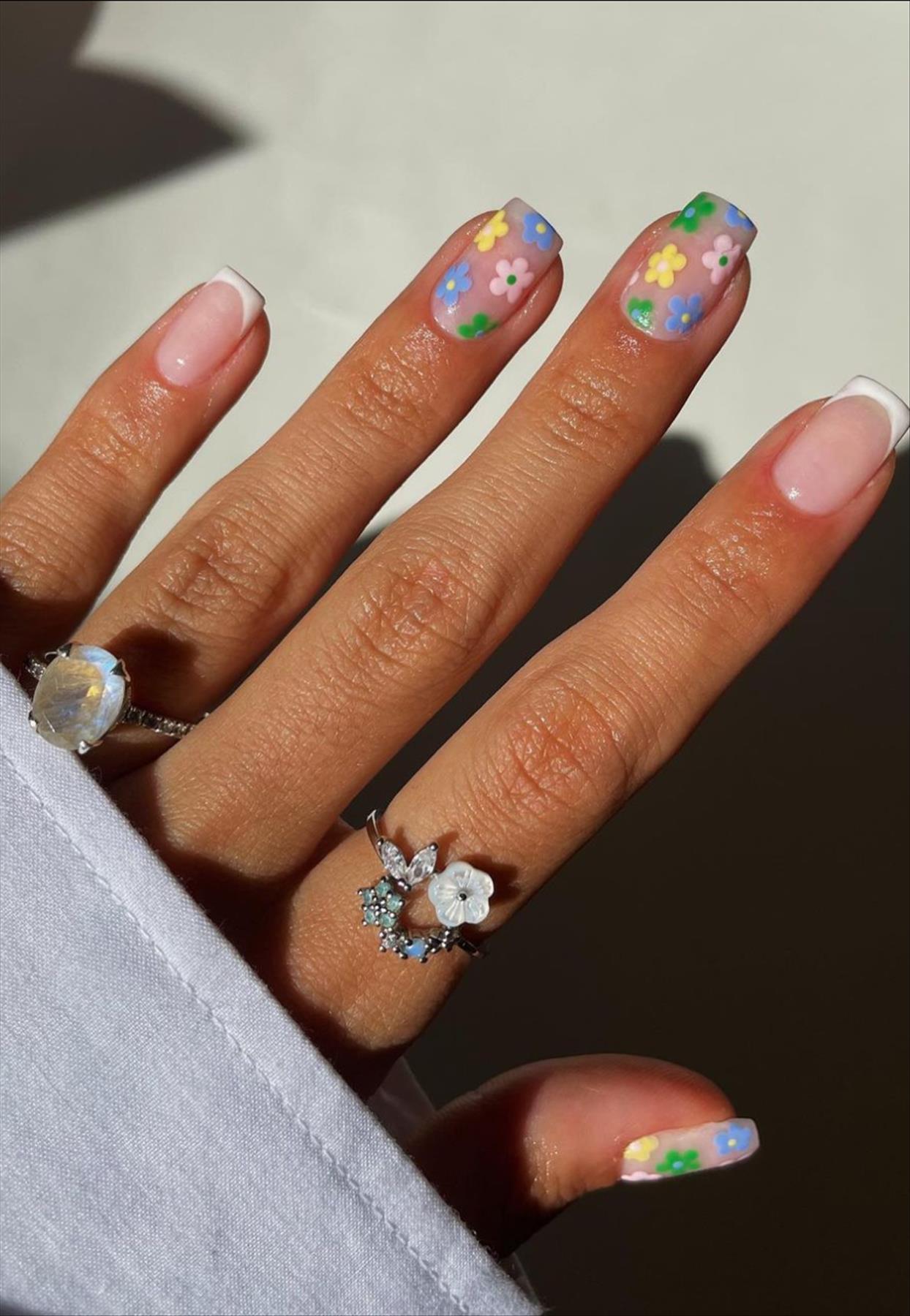 Best & Simple short coffin nails ideas for Summer manicures inspo