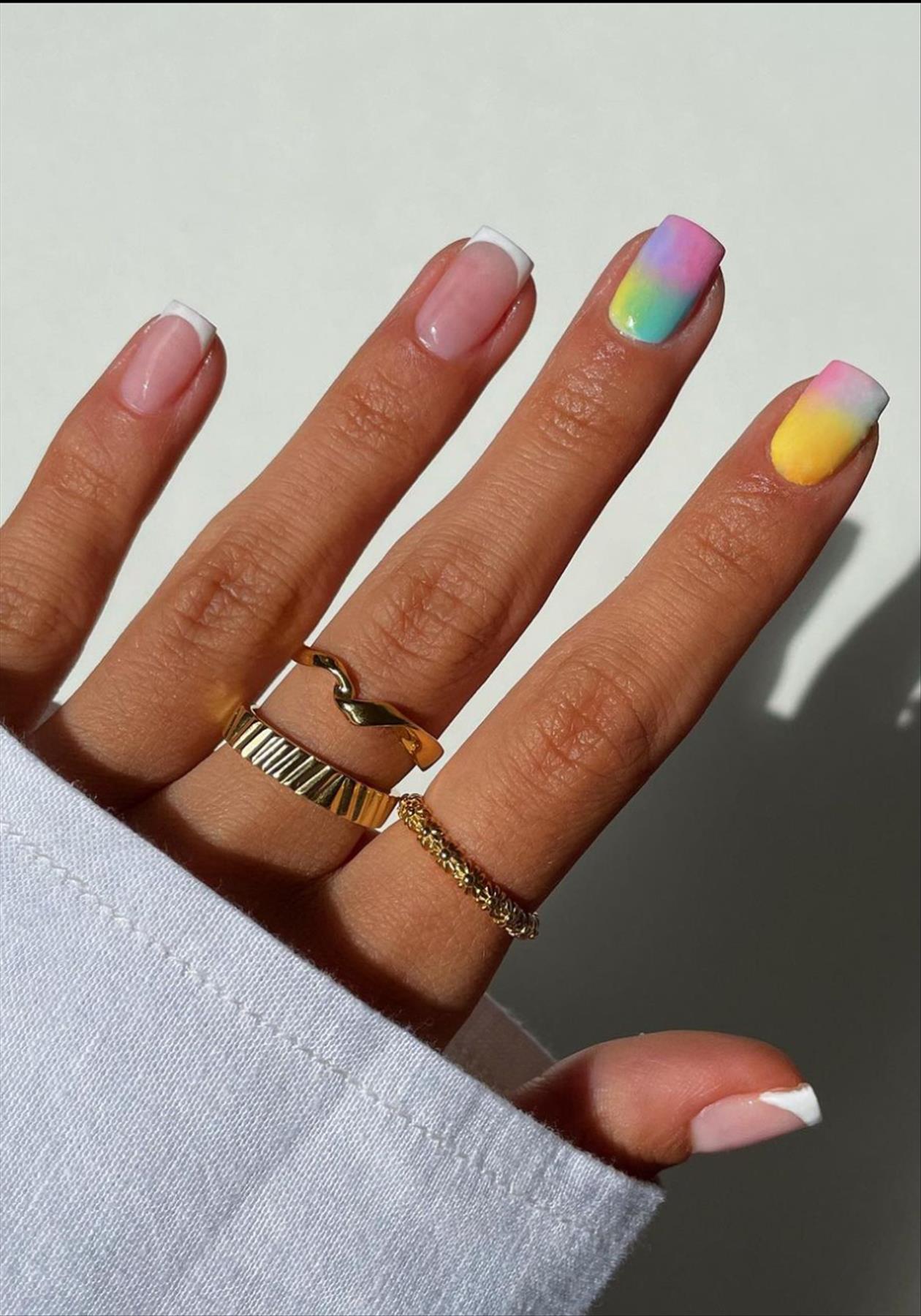 Best & Simple short coffin nails ideas for Summer manicures inspo