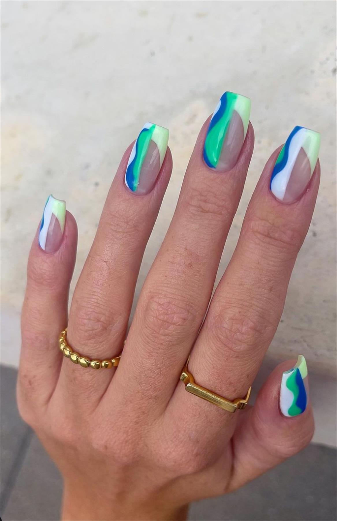 Best & Simple short coffin nails ideas for Summer manicures inspo