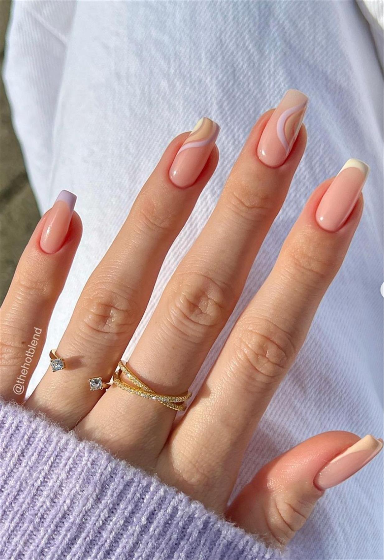 Best & Simple short coffin nails ideas for Summer manicures inspo