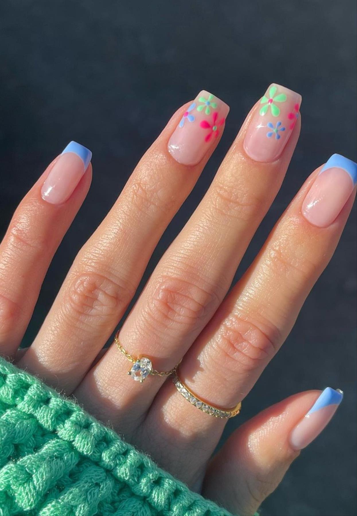 Best & Simple short coffin nails ideas for Summer manicures inspo