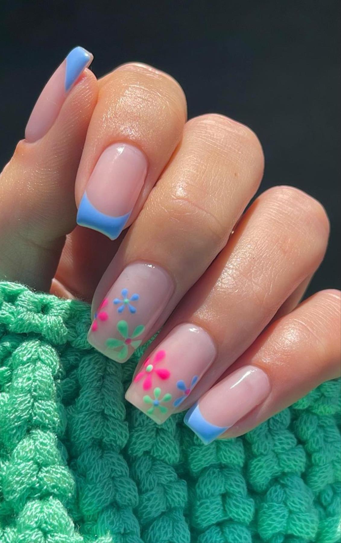 Best & Simple short coffin nails ideas for Summer manicures inspo