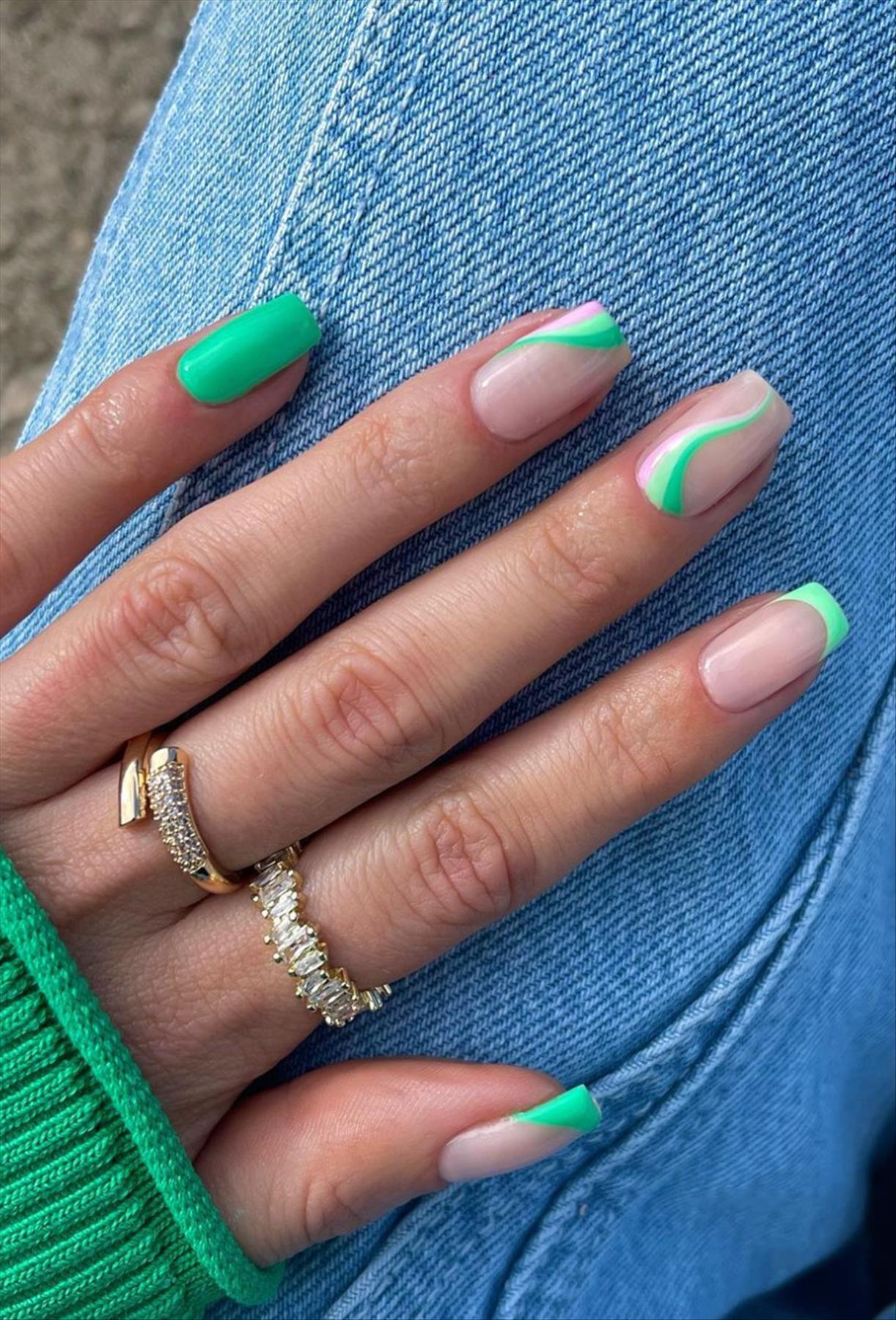 Best & Simple short coffin nails ideas for Summer manicures inspo