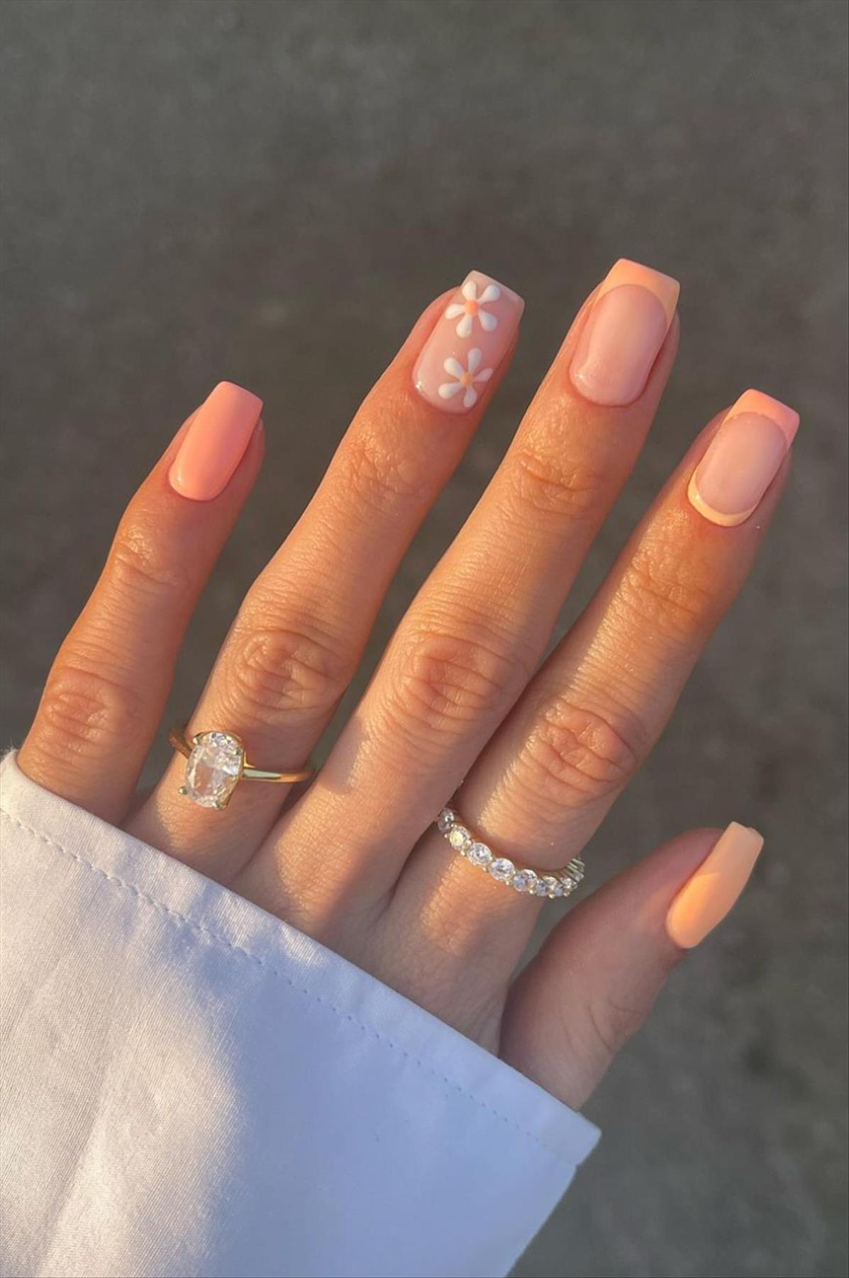 Best & Simple short coffin nails ideas for Summer manicures inspo