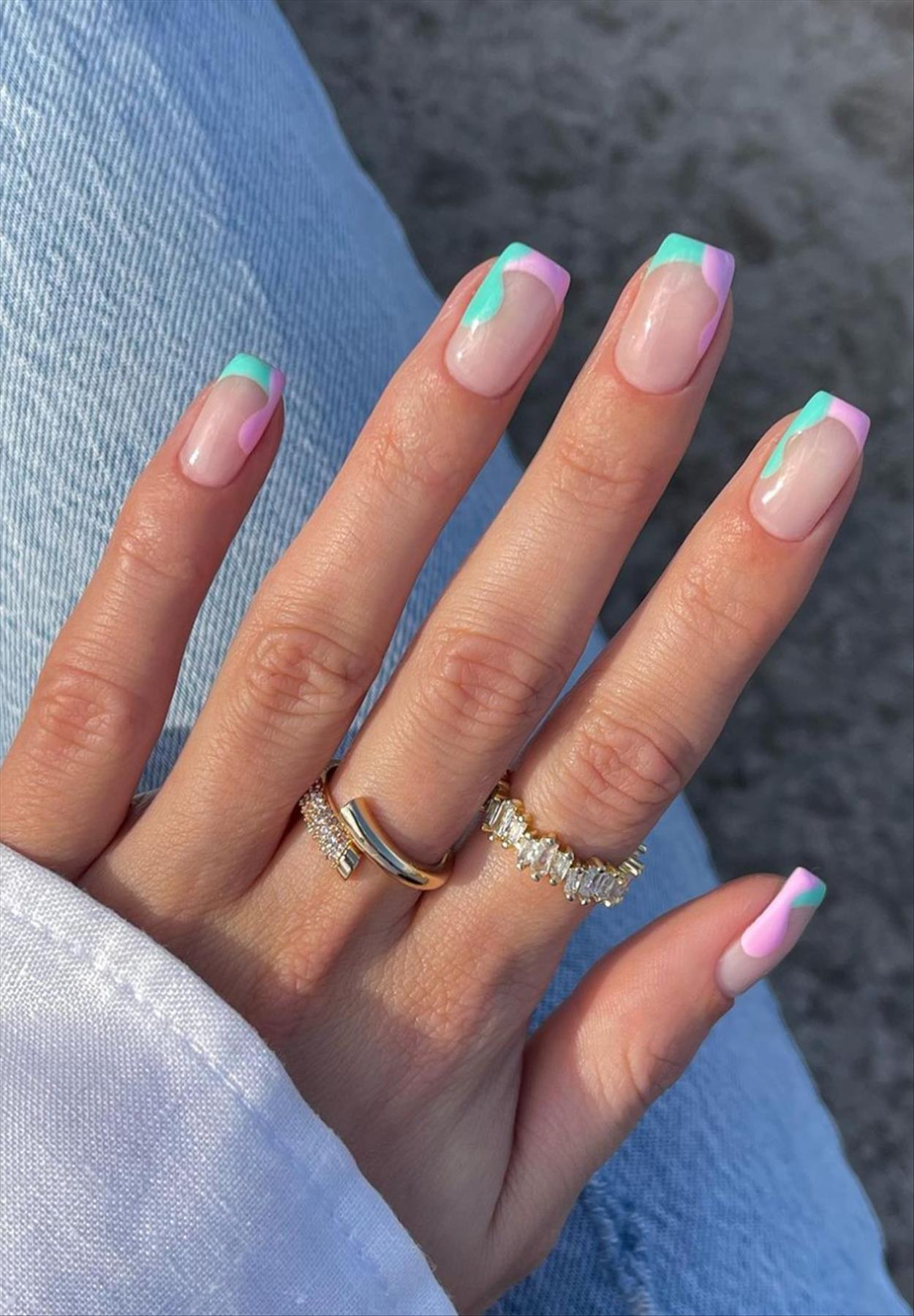 Best & Simple short coffin nails ideas for Summer manicures inspo