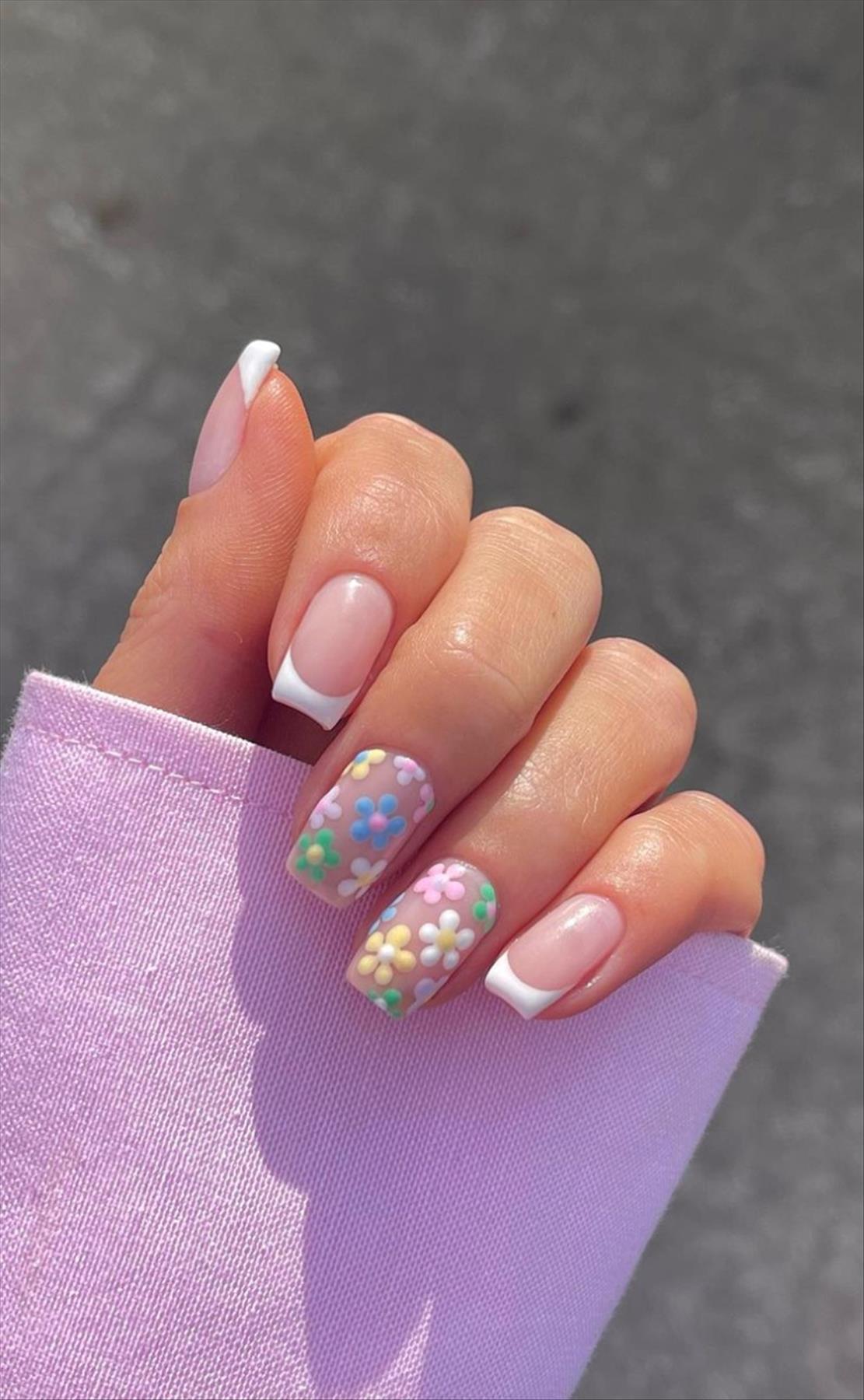 Best & Simple short coffin nails ideas for Summer manicures inspo