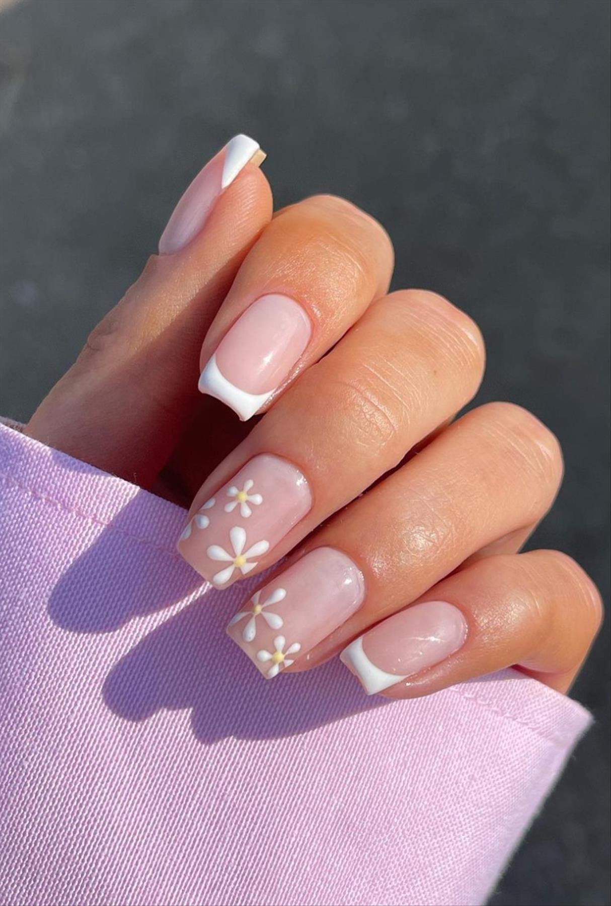 Best & Simple short coffin nails ideas for Summer manicures inspo