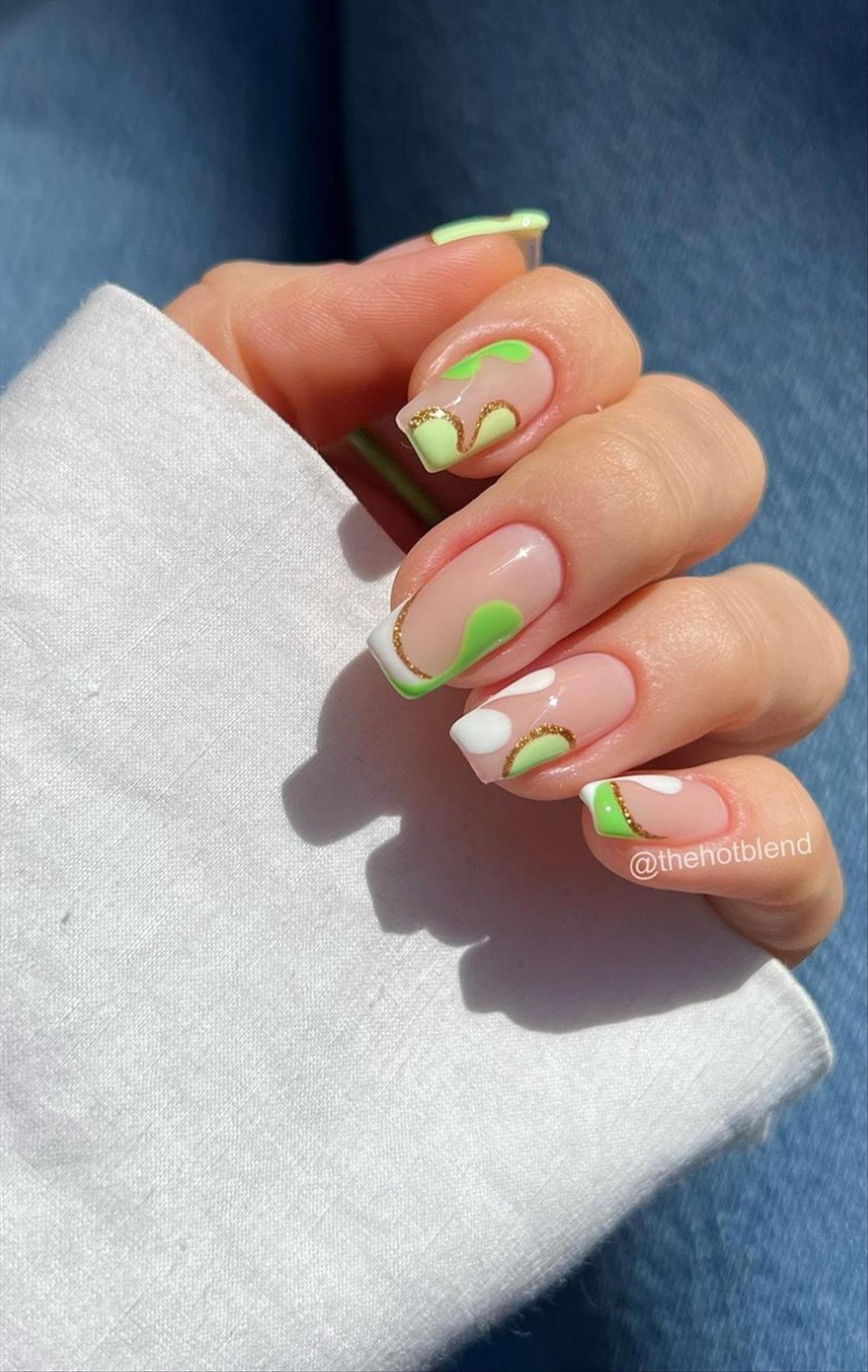 Best & Simple short coffin nails ideas for Summer manicures inspo