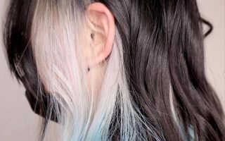 Best peekaboo hair color ideas underneath color to be cooler
