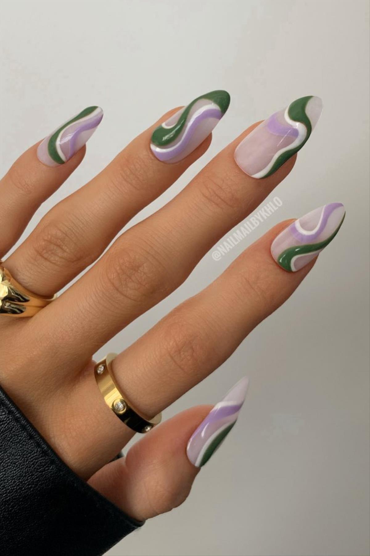 Stunning swirl nail art you'll flip for 2022