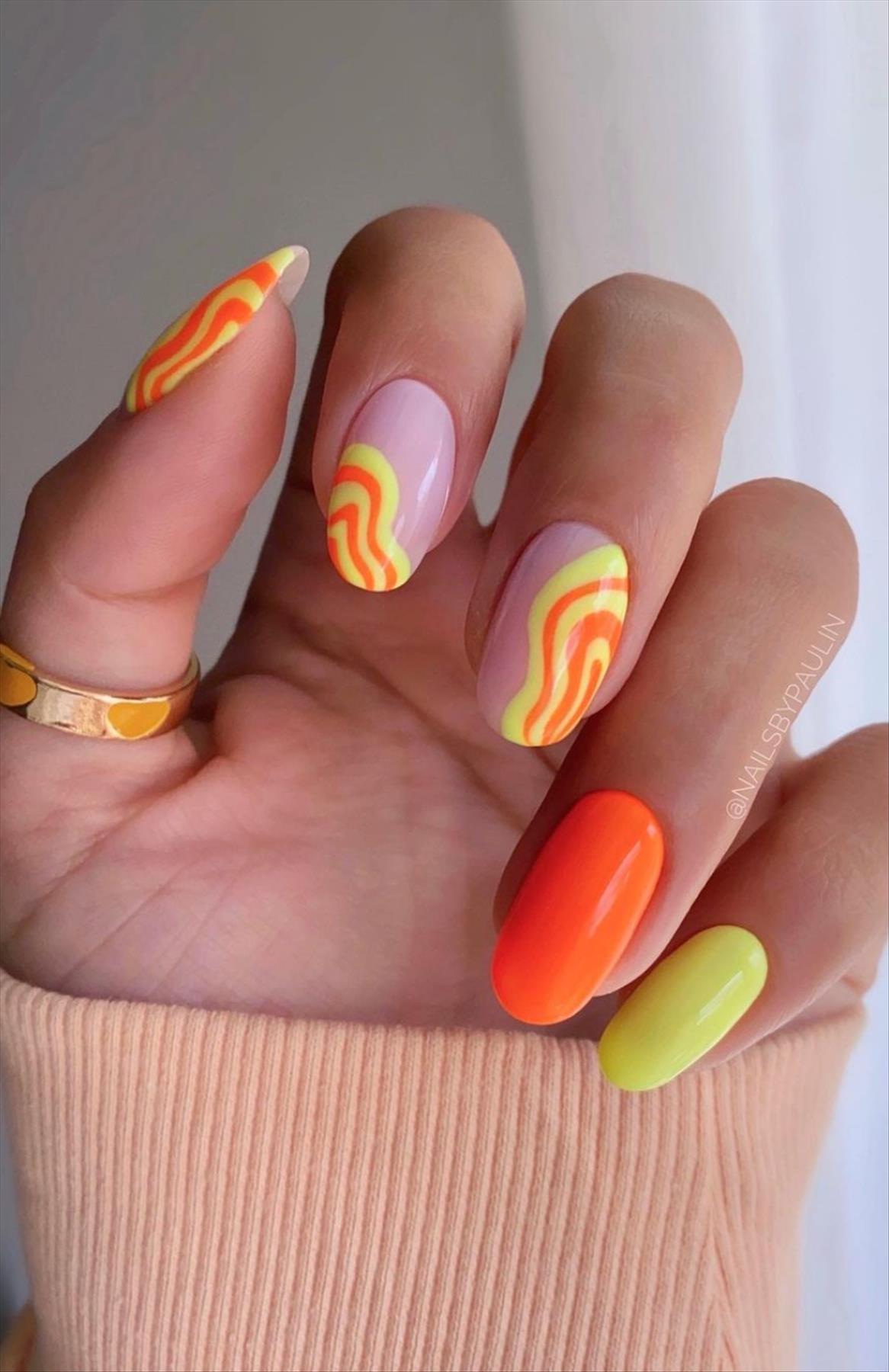 Stunning swirl nail art you'll flip for 2022