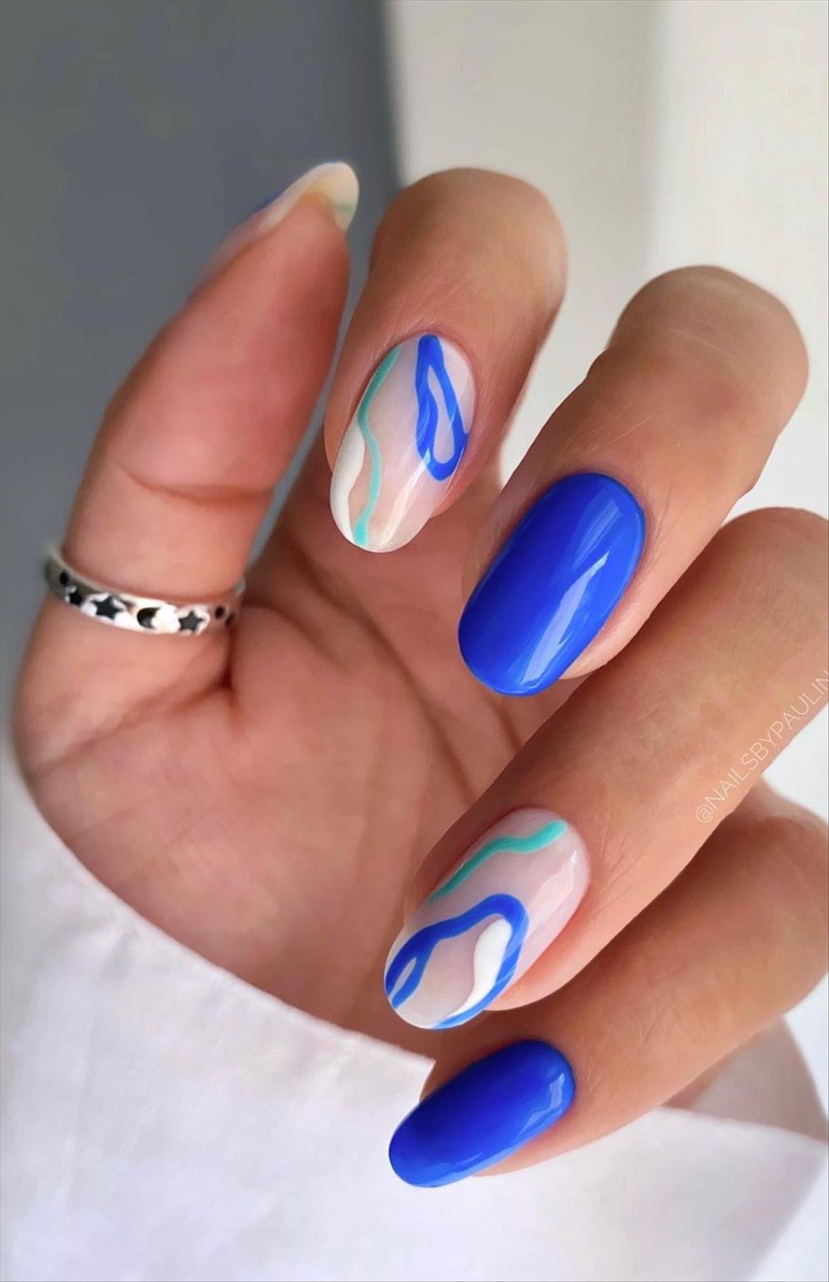 Stunning swirl nail art you'll flip for 2022