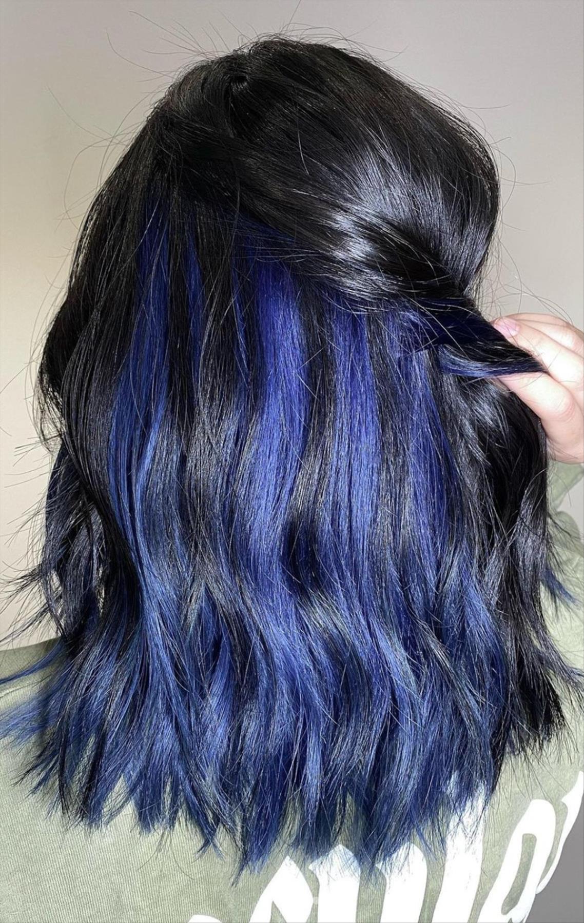 Stunning underneath hair color ideas for cool girls