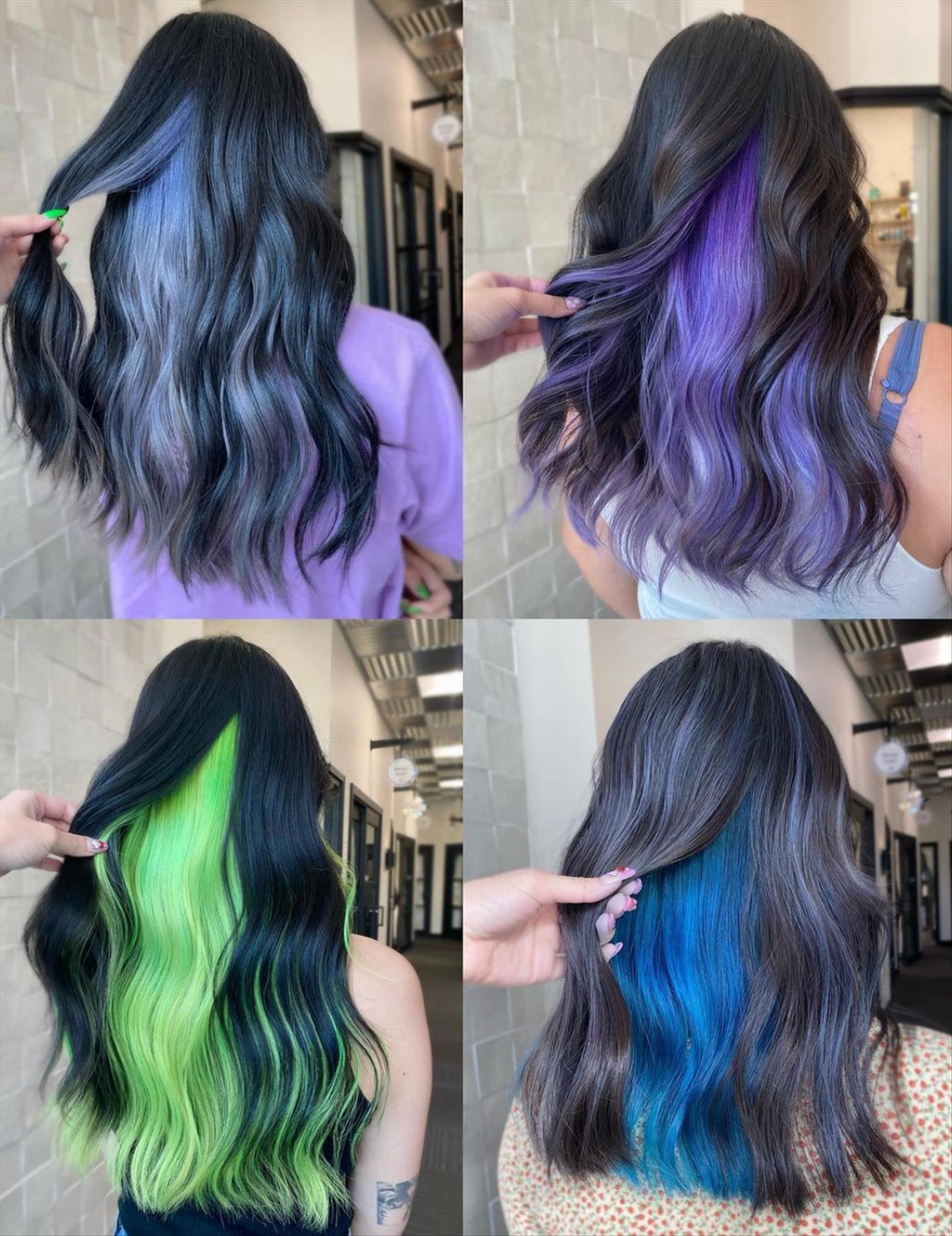 Stunning underneath hair color ideas for cool girls