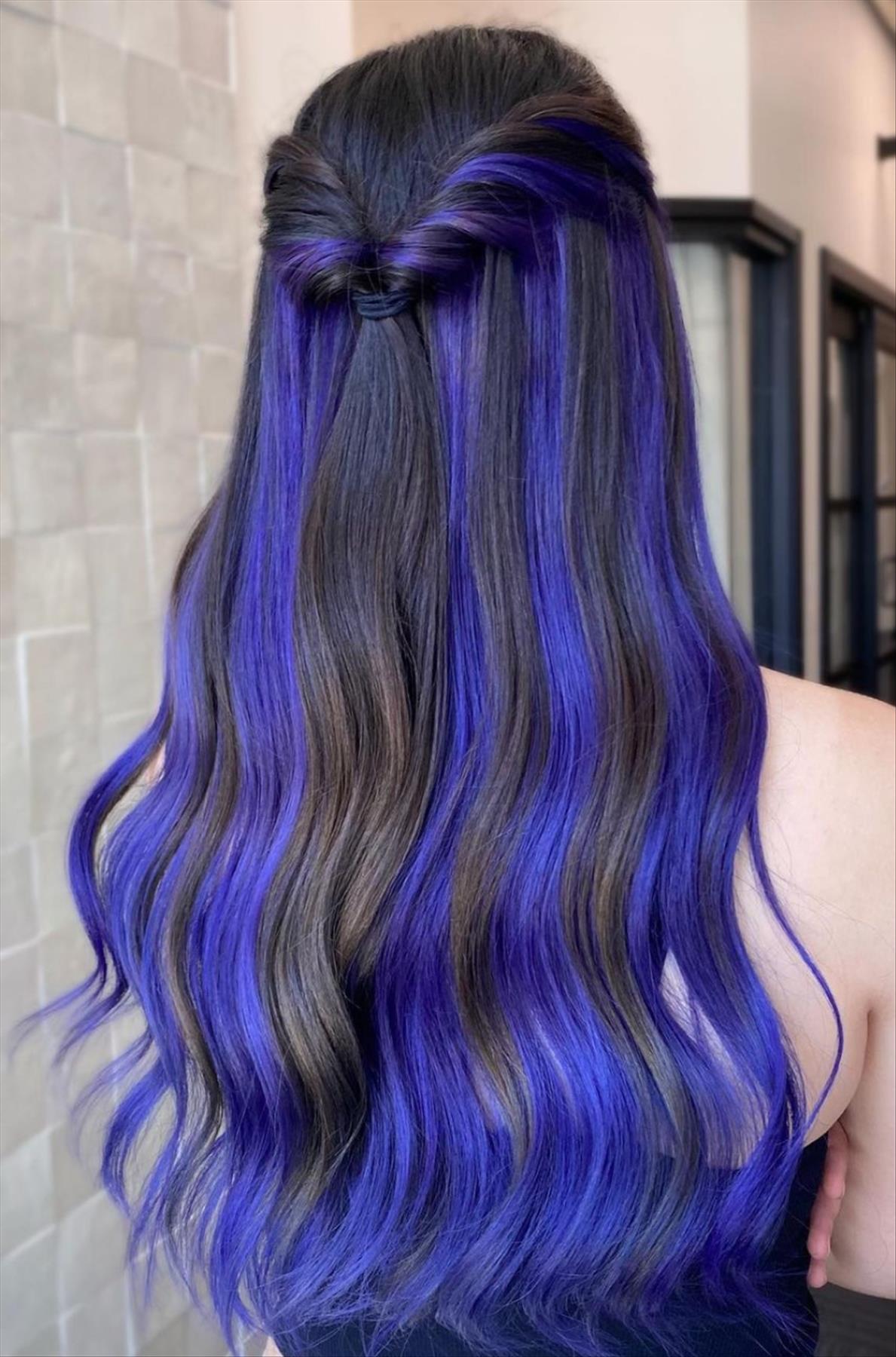 Stunning underneath hair color ideas for cool girls