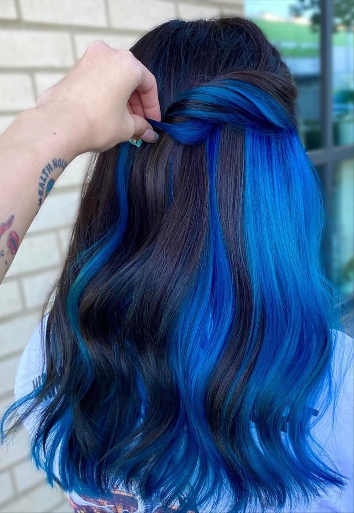 32 Stunning underneath hair color ideas for cool girls - Mycozylive.com