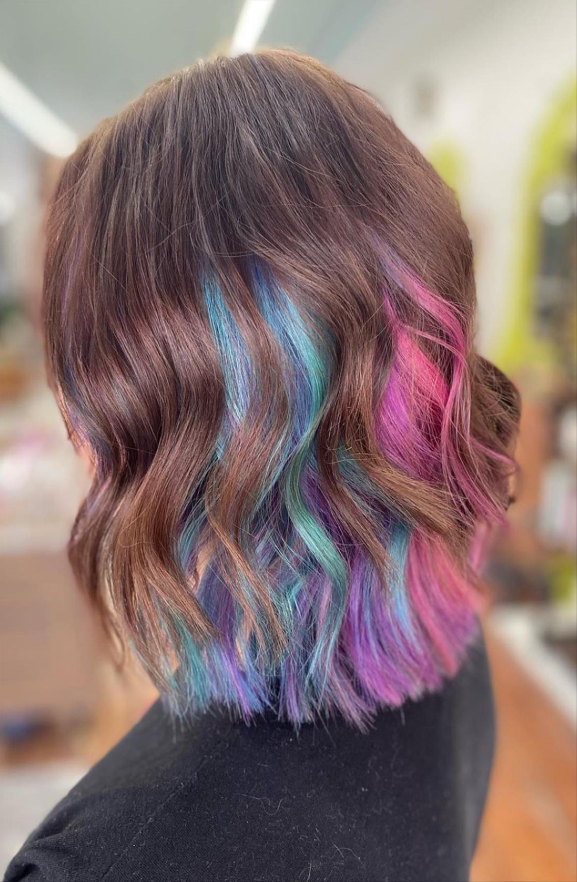 Stunning underneath hair color ideas for cool girls