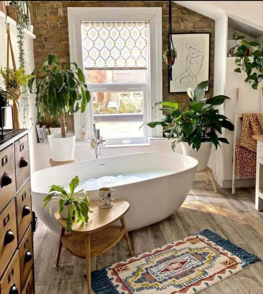 32 Chic boho style bathroom decor ideas to get inspired - Mycozylive.com