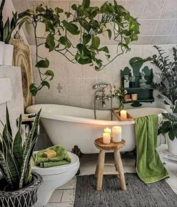 32 Chic boho style bathroom decor ideas to get inspired - Mycozylive.com