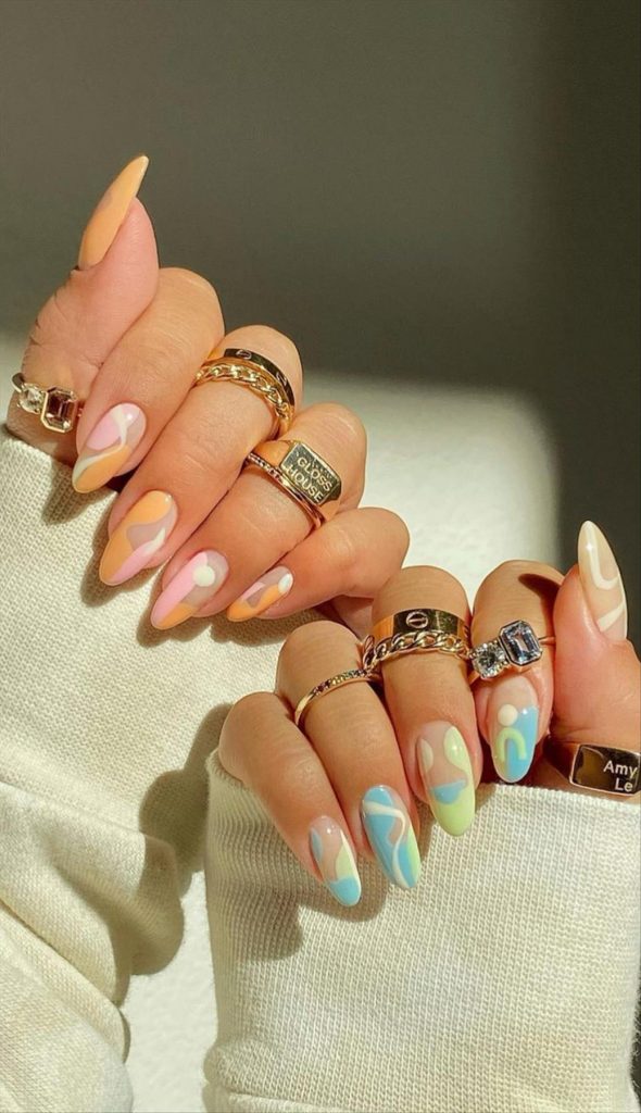 Best swirl nails aesthetics you'll flip for