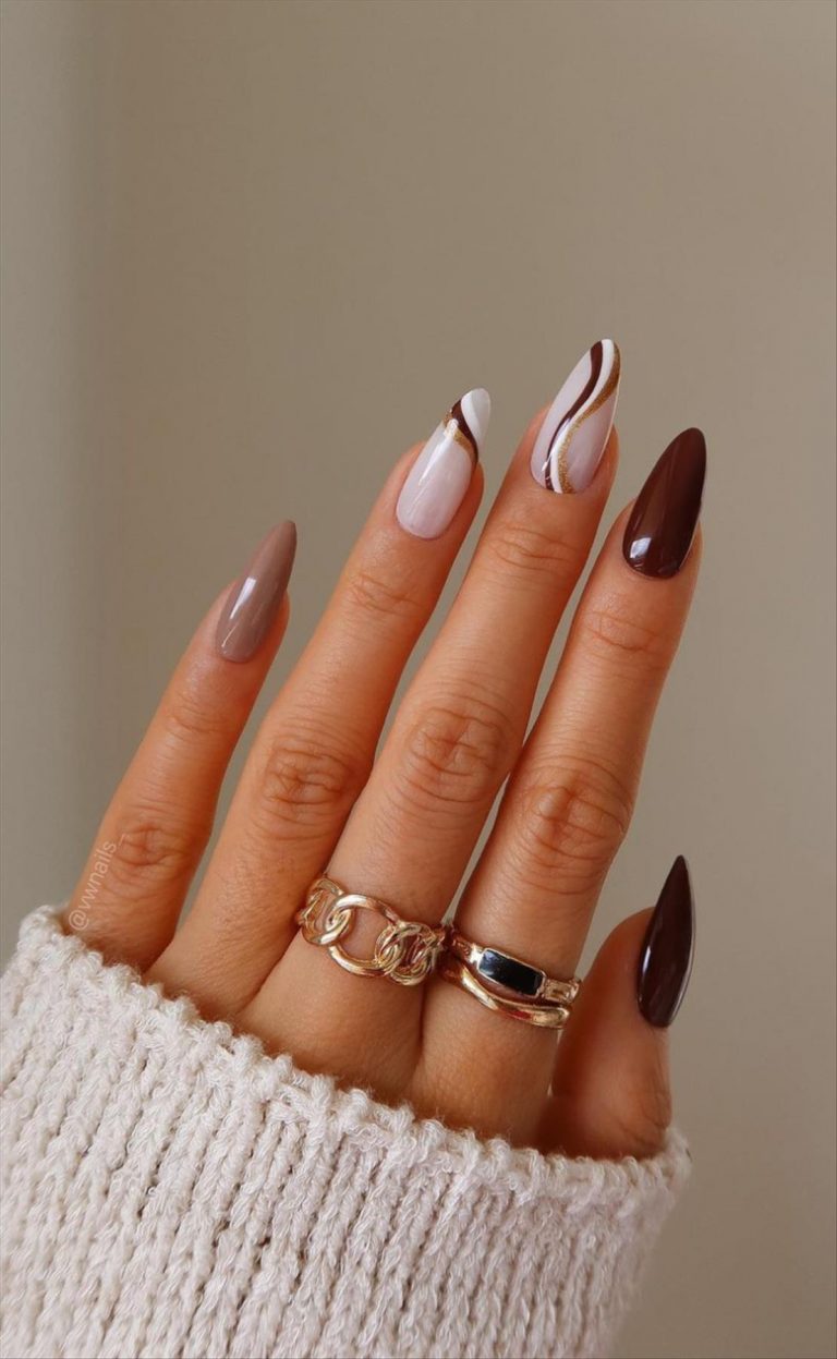 70+ Best Fall nails colors & design 2022 inspiration you'll love Page 2 of 2