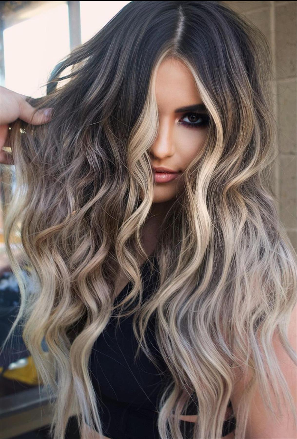 34 Cool two-tone hair color for brunette to try now - Mycozylive.com