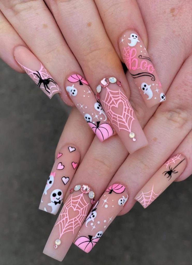 50 Creepy Halloween nails design you'll love 2022 - Mycozylive.com