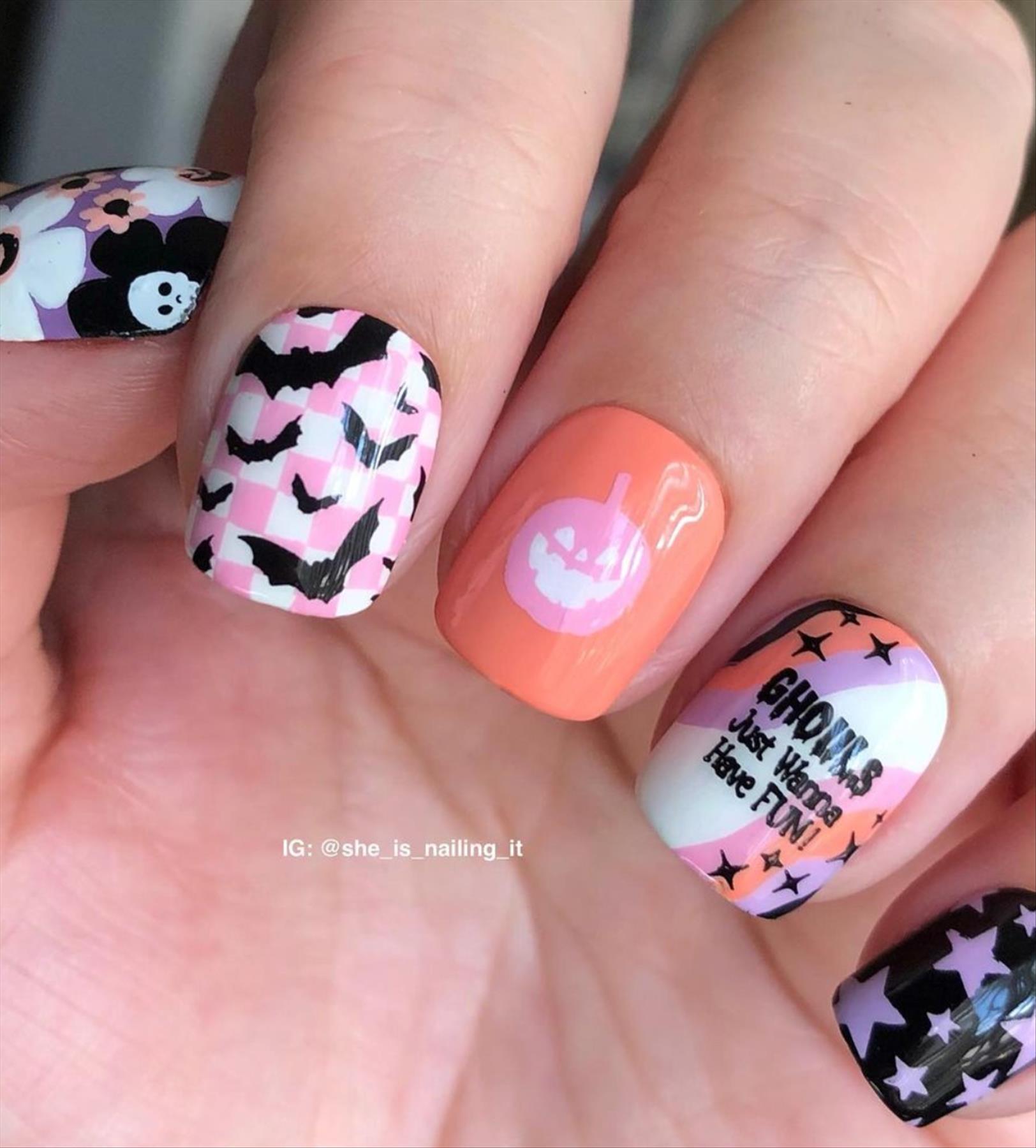 Creepy Halloween nails design you'll love 2022