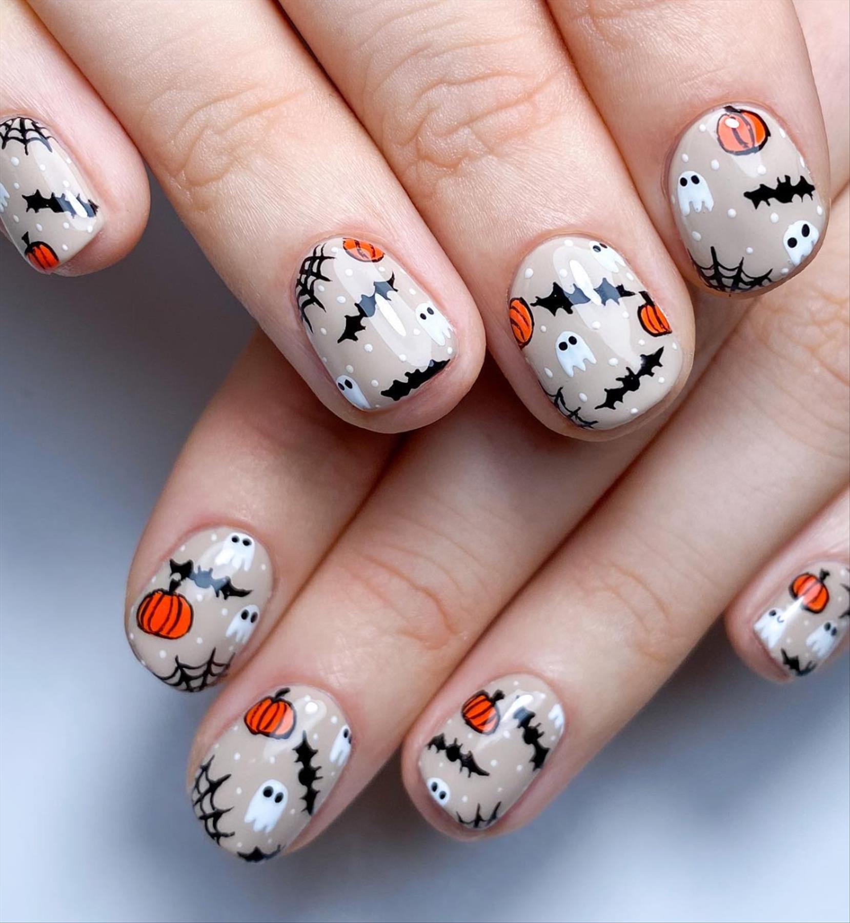 Creepy Halloween nails design you'll love 2022