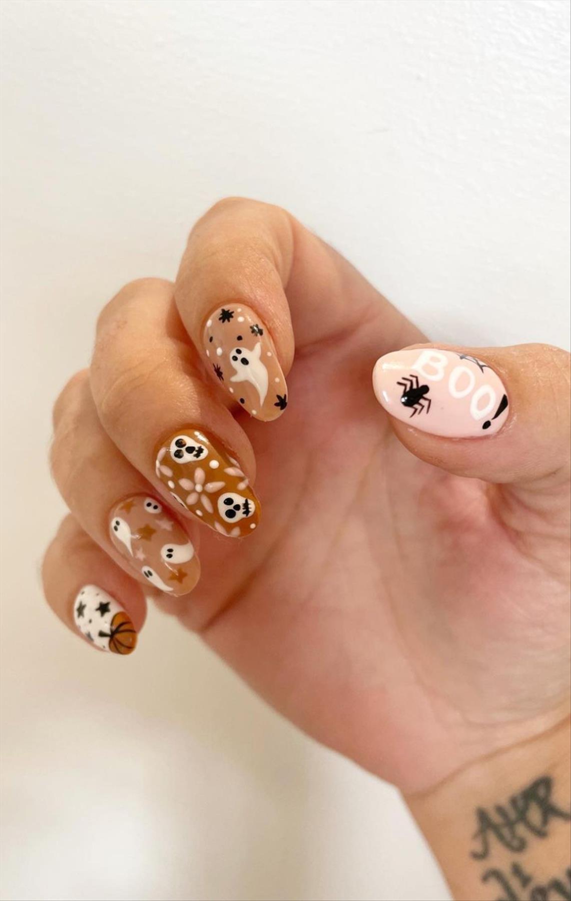 Creepy Halloween nails design you'll love 2022