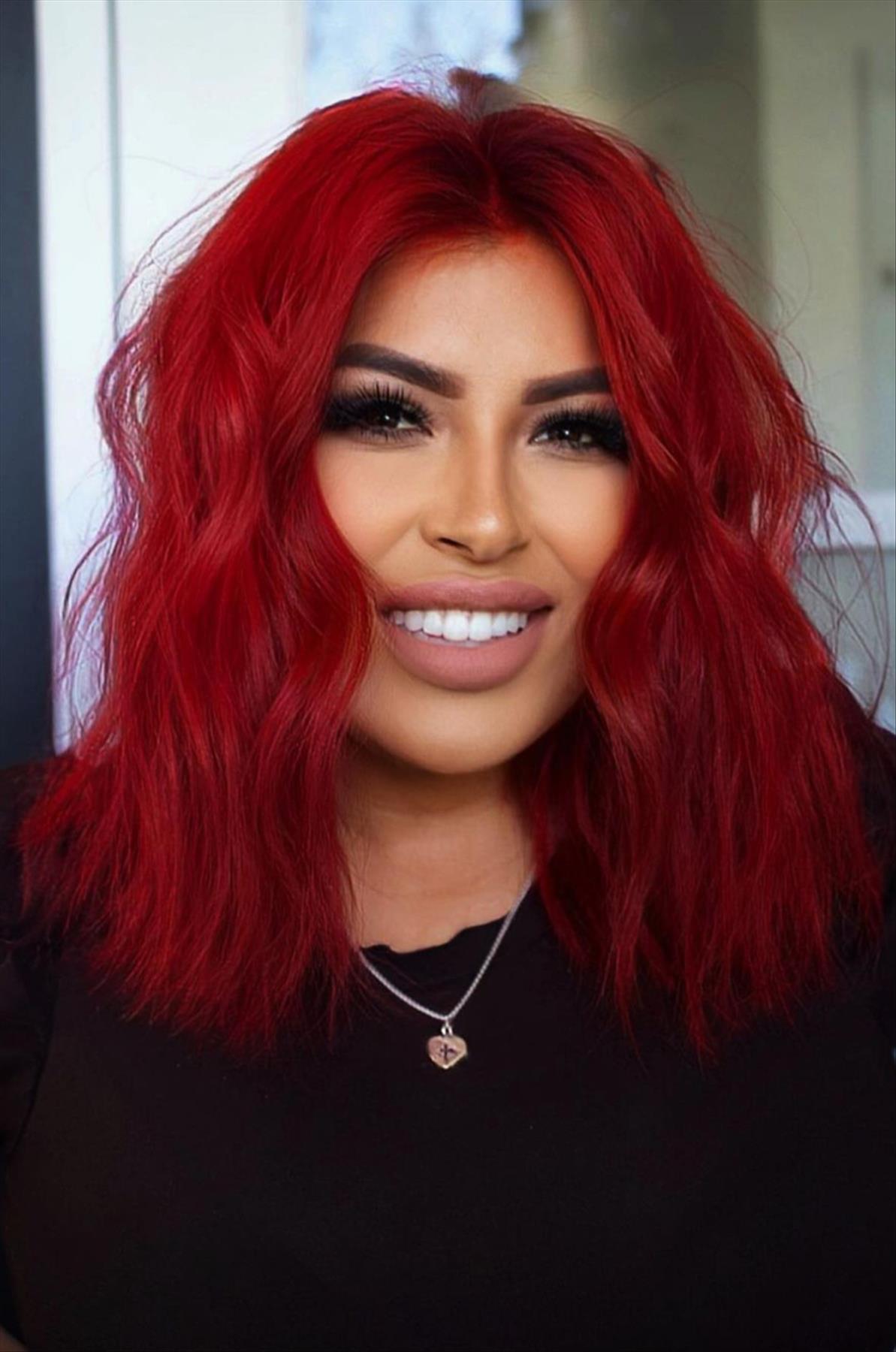 Fabulous red hair color for Fall hair color inspiration