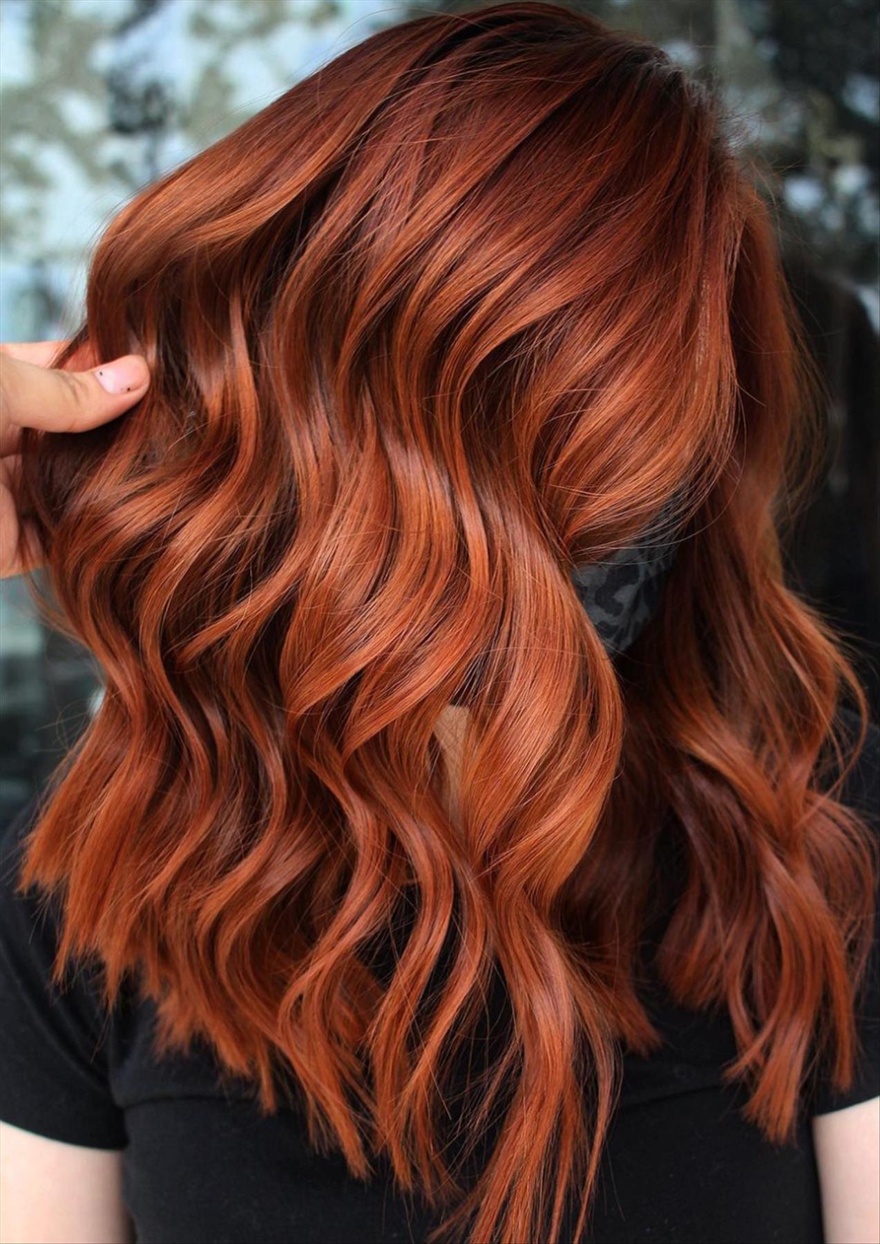 Fabulous red hair color for Fall hair color inspiration