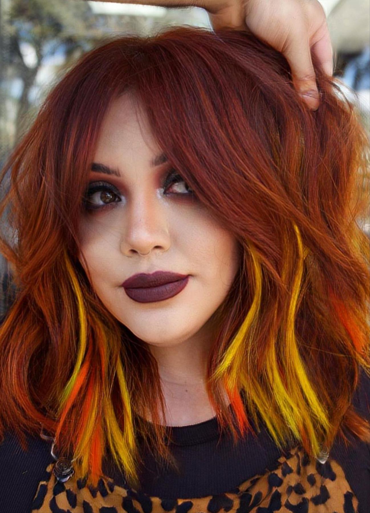 Fabulous red hair color for Fall hair color inspiration