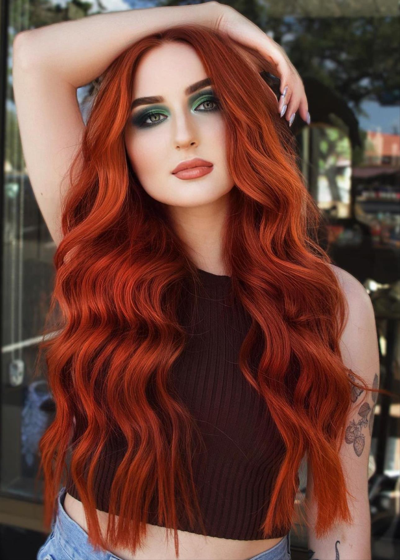 Fabulous red hair color for Fall hair color inspiration