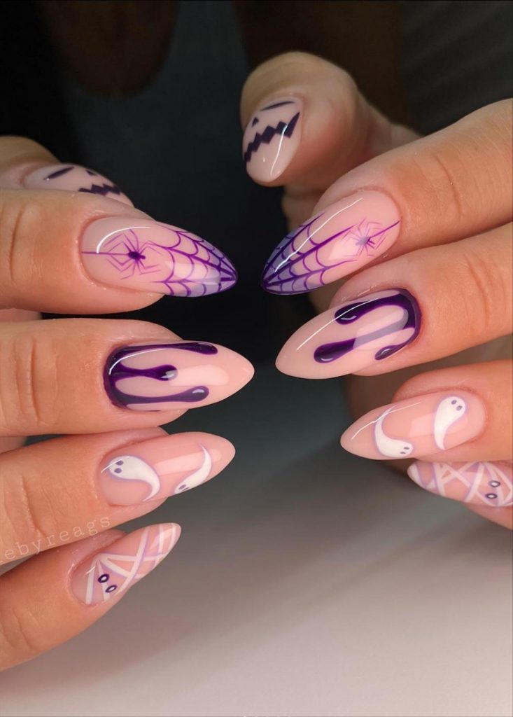 cool short halloween nails art and inspiration in 2022