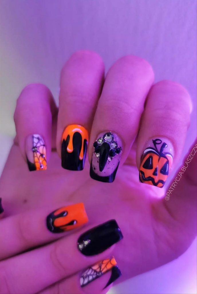 cool short halloween nails art and inspiration in 2022