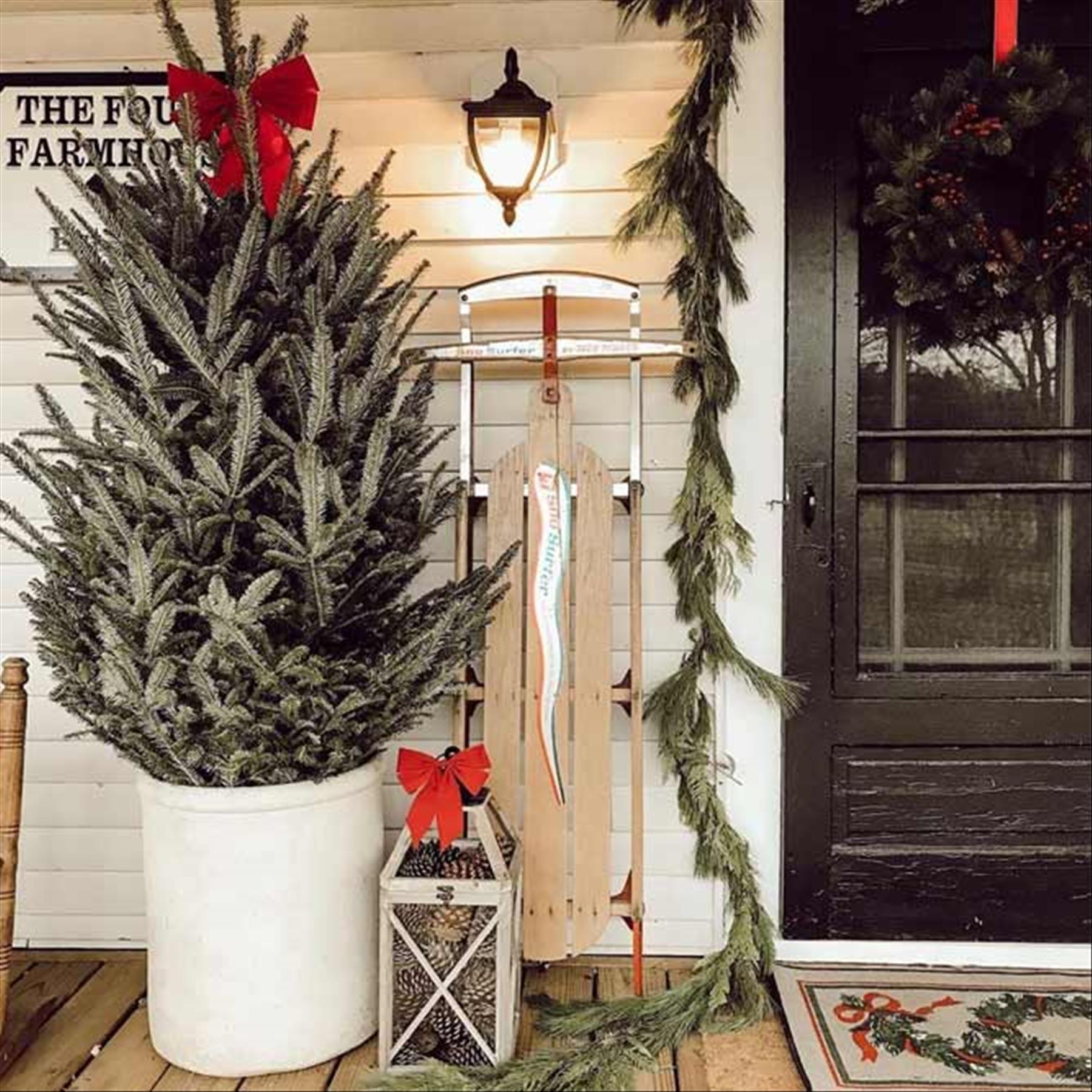 Christmas Front Porch Decorating Ideas