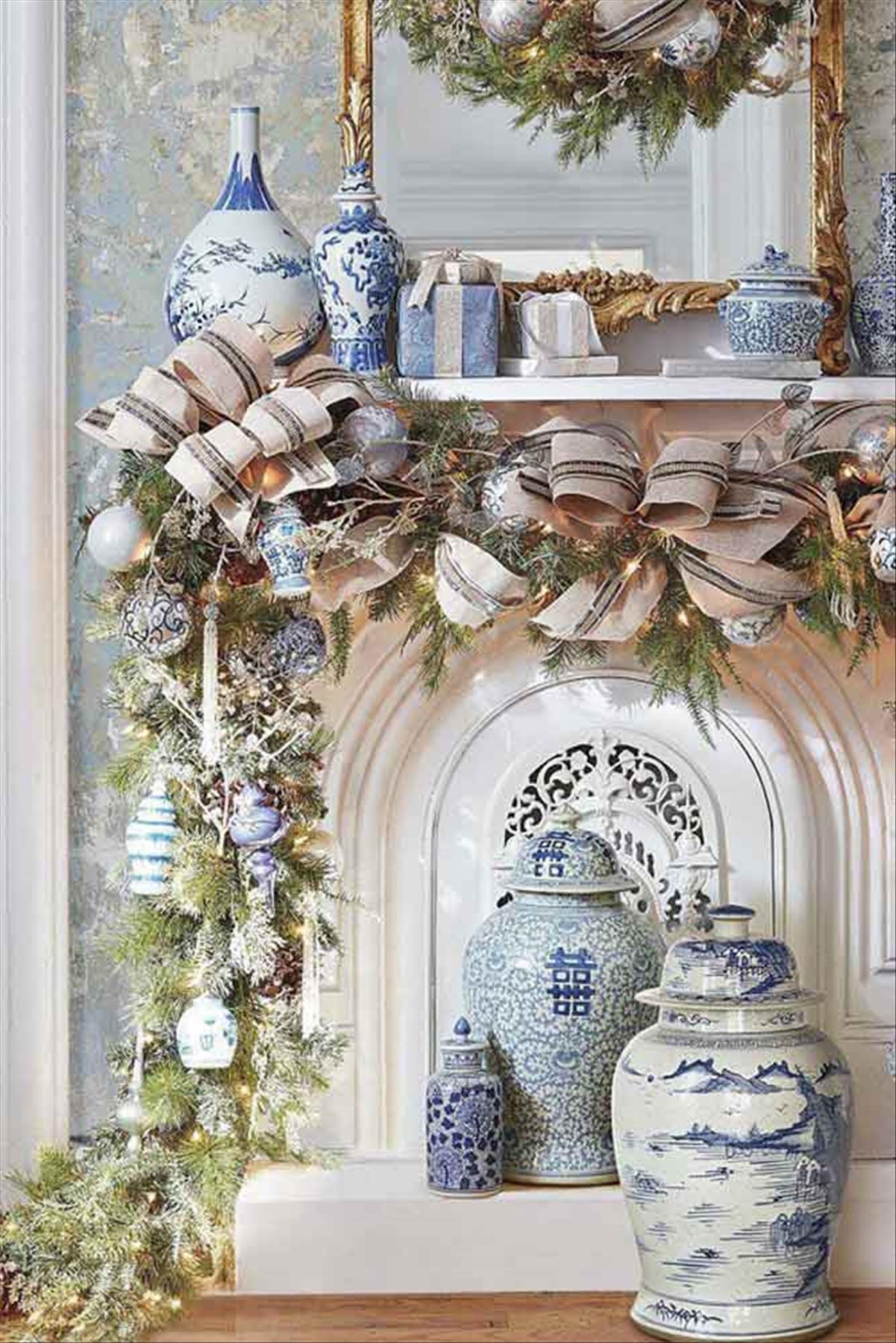 Spectacular Christmas garlands decor ideas