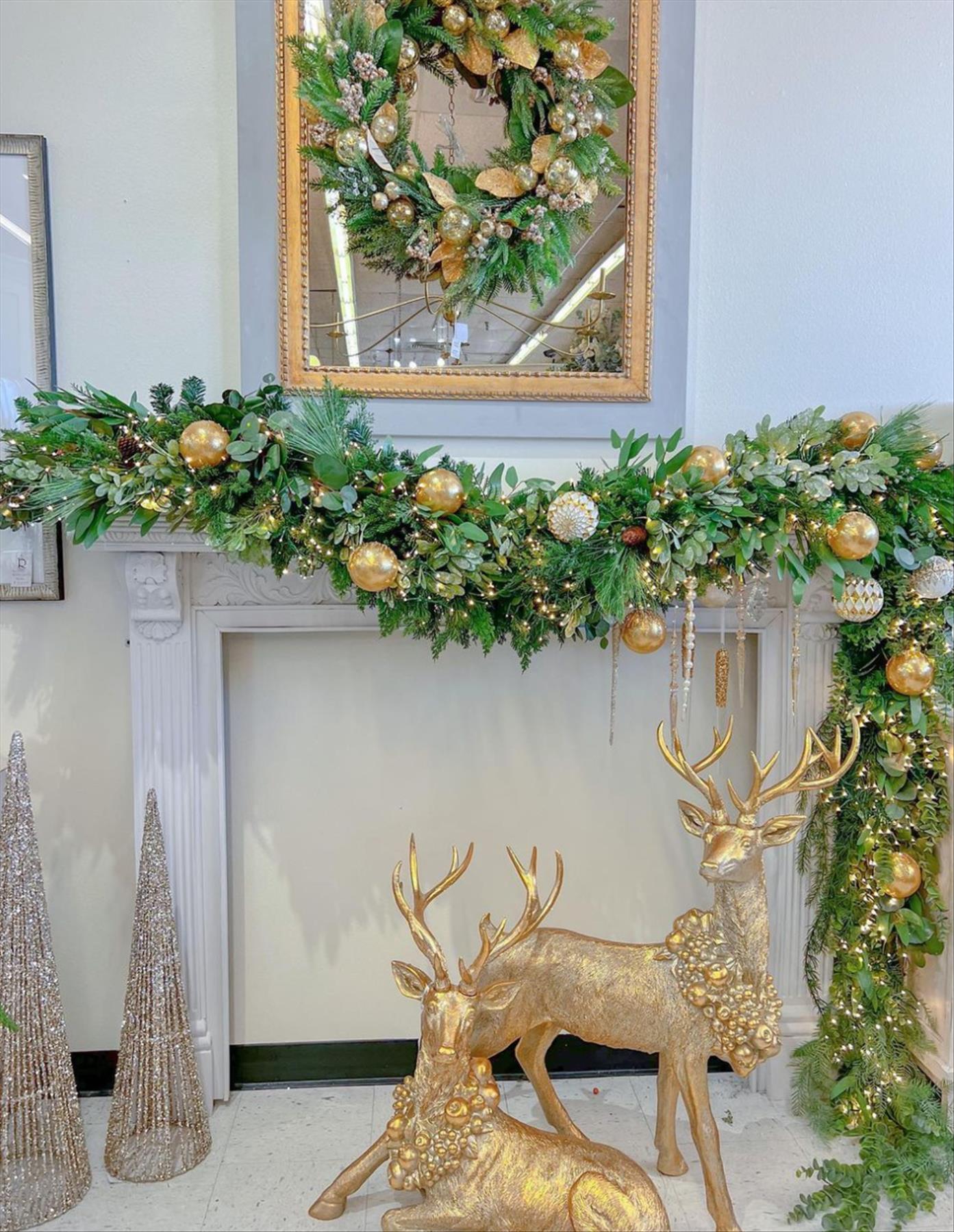 Spectacular Christmas garlands decor ideas