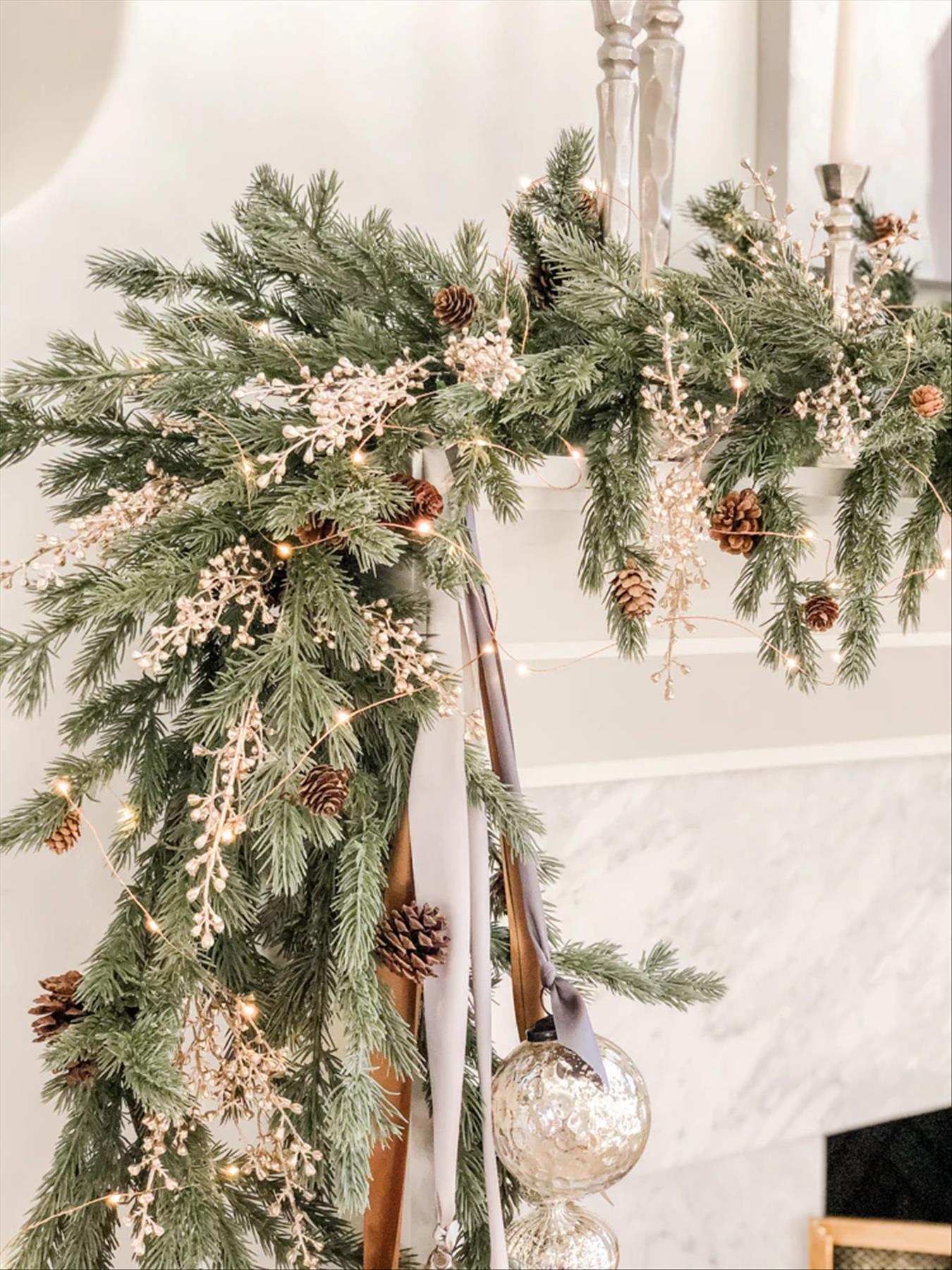 Spectacular Christmas garlands decor ideas