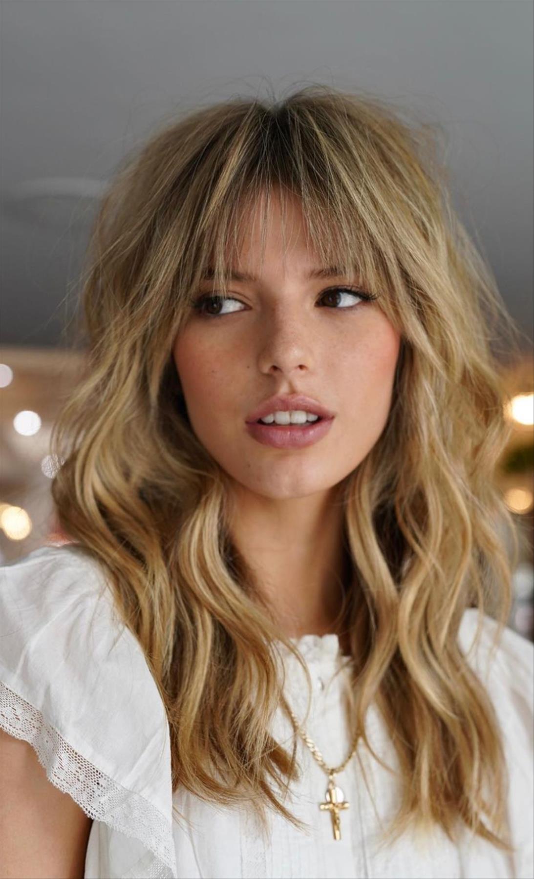 Cool medium length haircuts with bangs and layers