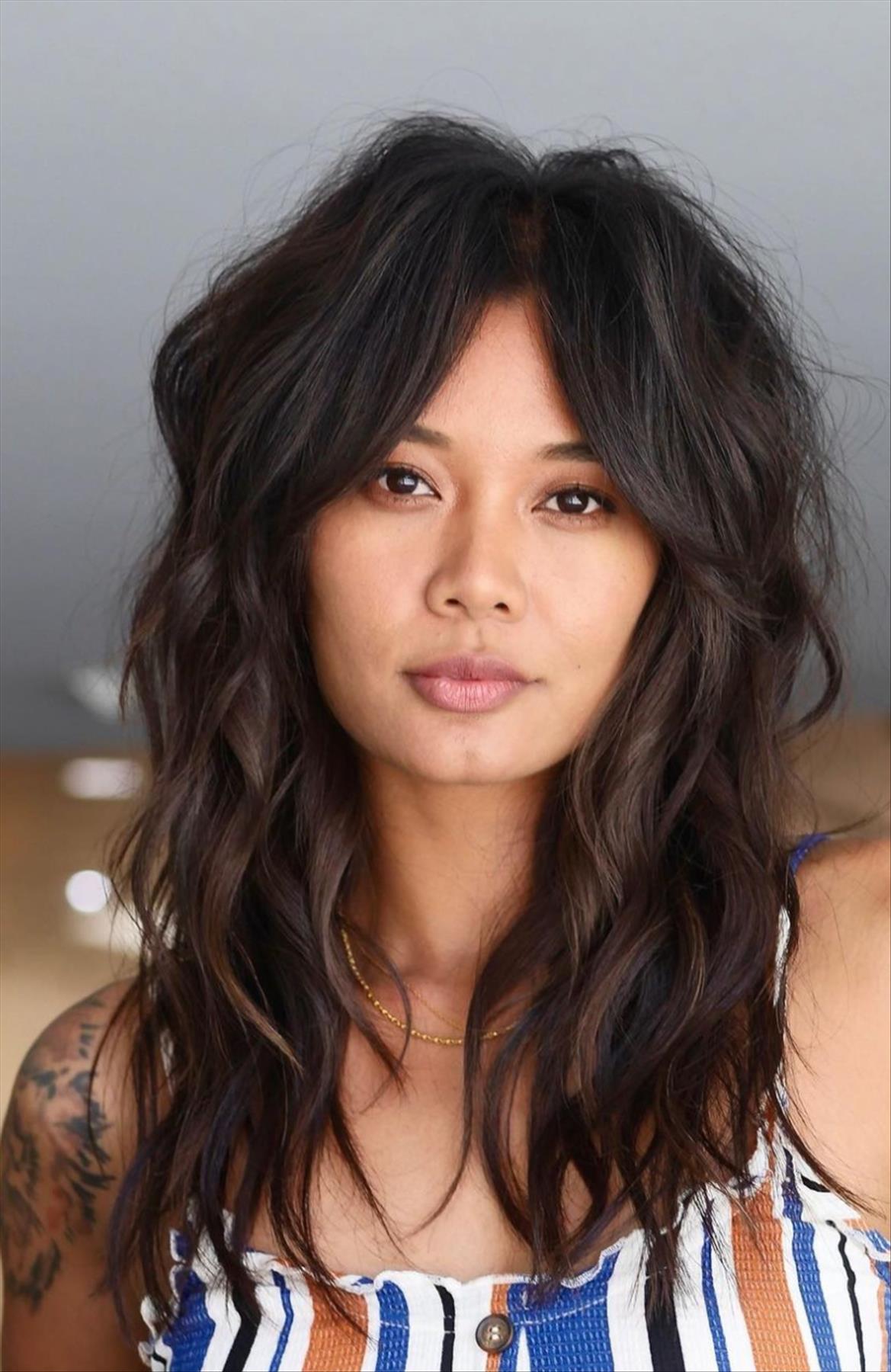 Cool medium length haircuts with bangs and layers