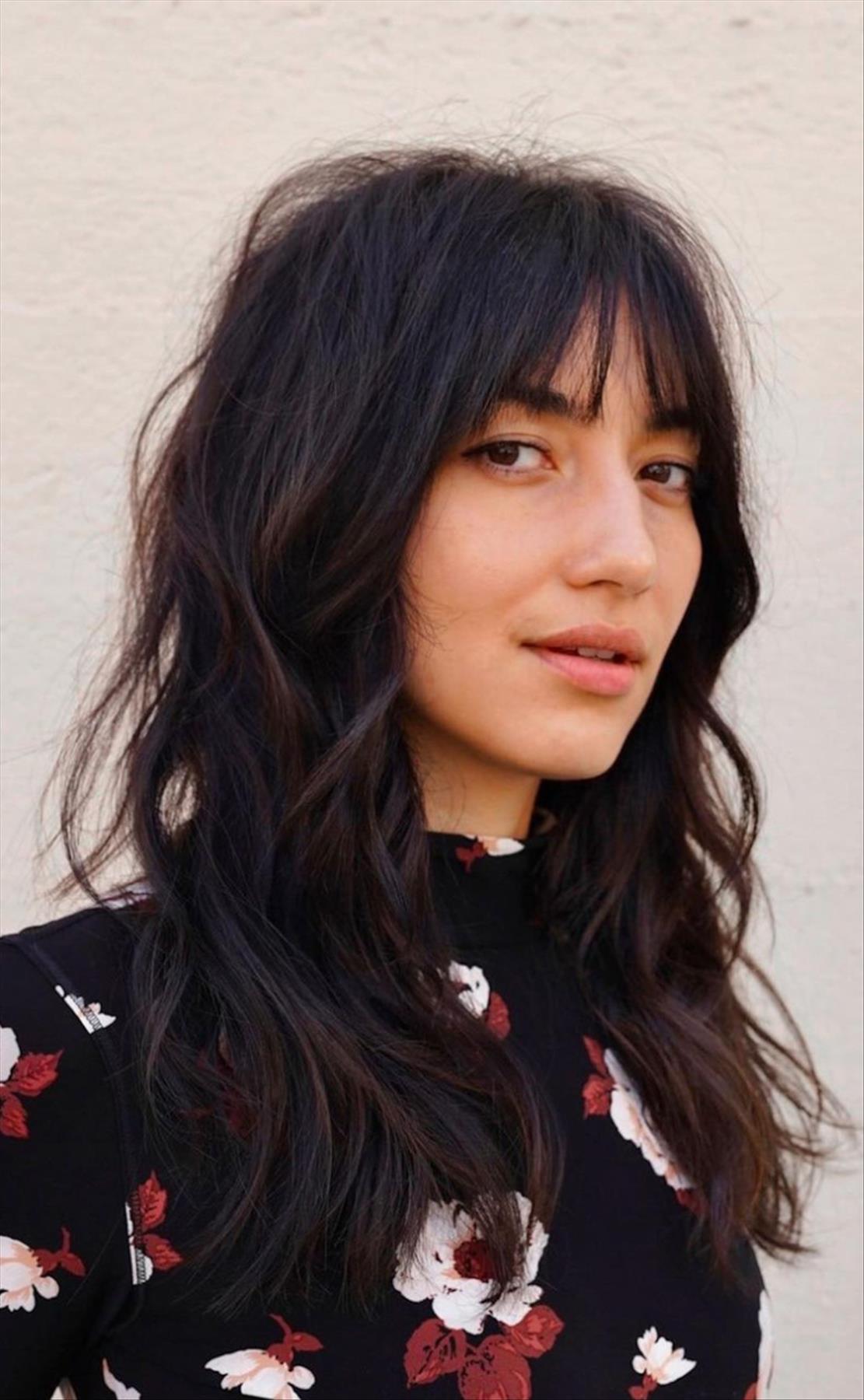 Cool medium length haircuts with bangs and layers