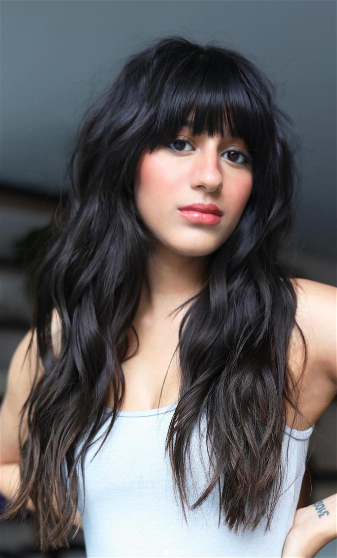 Cool medium length haircuts with bangs and layers